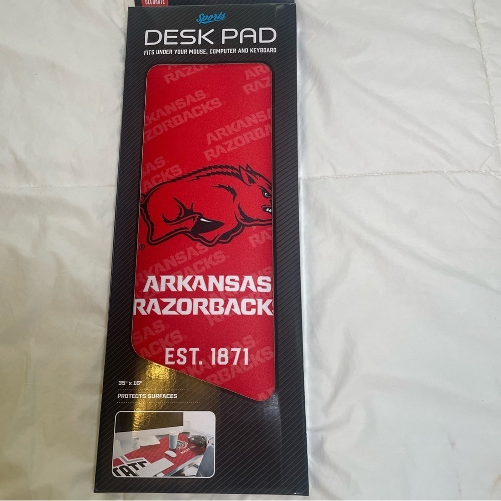 Arkansas Razorbacks Red Desk Pad - Picture 7 of 7